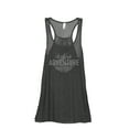 thumbnail image 1 of Choose Adventure Always Women's Fashion Sleeveless Flowy Racerback Workout Yoga Tank Top Charcoal Grey Large, 1 of 3
