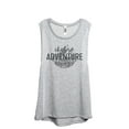 thumbnail image 1 of Choose Adventure Always Women's Fashion Sleeveless Muscle Workout Yoga Tank Top Sport Grey Medium, 1 of 3