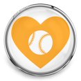 thumbnail image 1 of Choose Color | Baseball Heart Snap Jewelry Ginger Charm Button, For Interchangeable DIY Customizable Accessories, 1 of 9