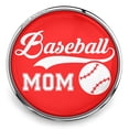 thumbnail image 1 of Choose Color | Baseball Mom Snap Jewelry Ginger Charm Button, For Interchangeable DIY Customizable Accessories, 1 of 10