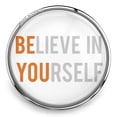 thumbnail image 1 of Choose Color | Believe In Yourself Snap Jewelry Ginger Charm Button, For Interchangeable DIY Customizable Accessories, 1 of 10