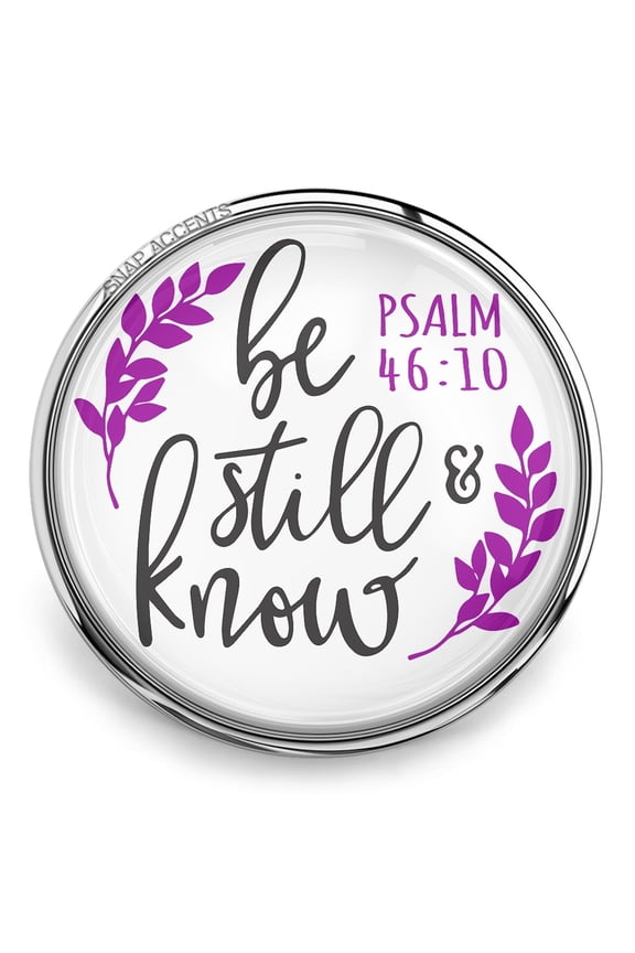 Choose Color | Bible Verse Snap Jewelry Ginger Charm Button, For Interchangeable DIY Customizable Accessories