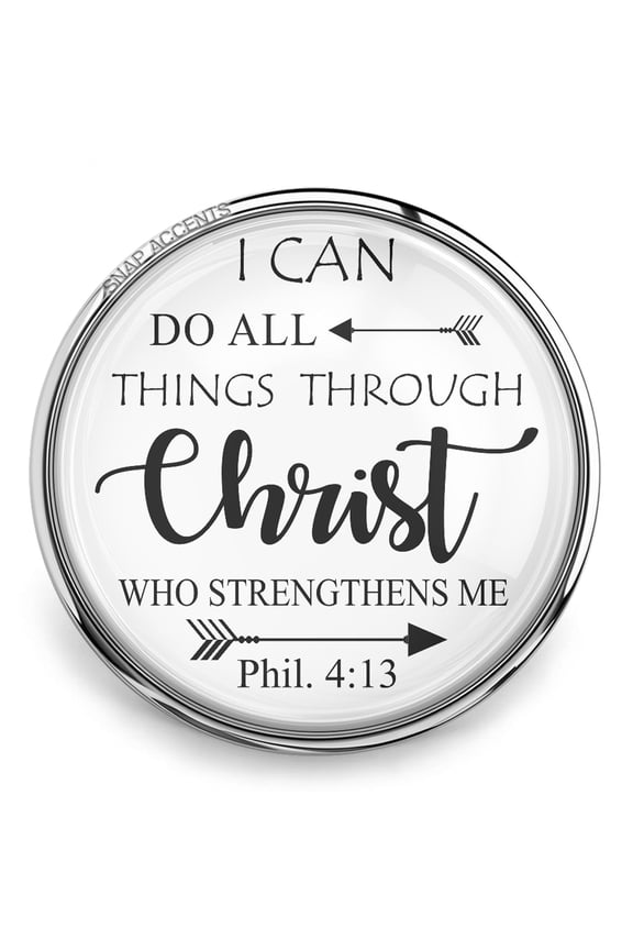 Choose Color | Bible Verse Snap Jewelry Ginger Charm Button, For Interchangeable DIY Customizable Accessories