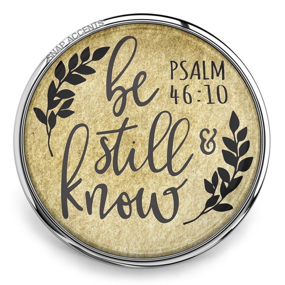 Choose Color | Bible Verse Snap Jewelry Ginger Charm Button, For Interchangeable DIY Customizable Accessories