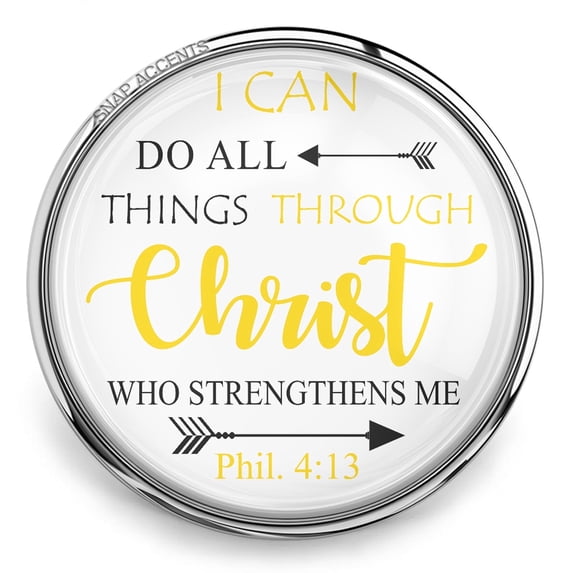 Choose Color | Bible Verse Snap Jewelry Ginger Charm Button, For Interchangeable DIY Customizable Accessories