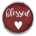 thumbnail image 1 of Choose Color | Blessed Heart Snap Jewelry Ginger Charm Button, For Interchangeable DIY Customizable Accessories, 1 of 10
