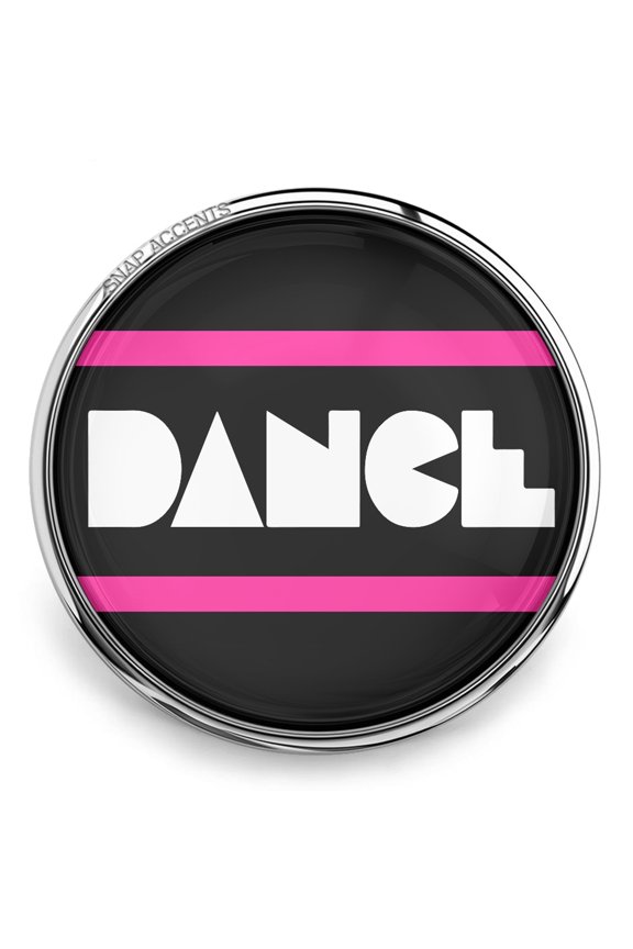 Choose Color | Dance Blocks Snap Jewelry Ginger Charm Button, For Interchangeable DIY Customizable Accessories