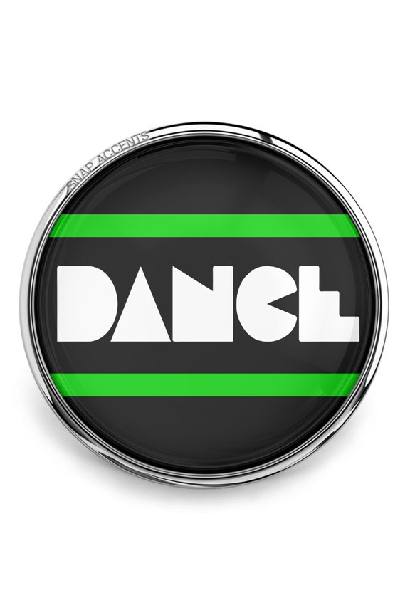 Choose Color | Dance Blocks Snap Jewelry Ginger Charm Button, For Interchangeable DIY Customizable Accessories