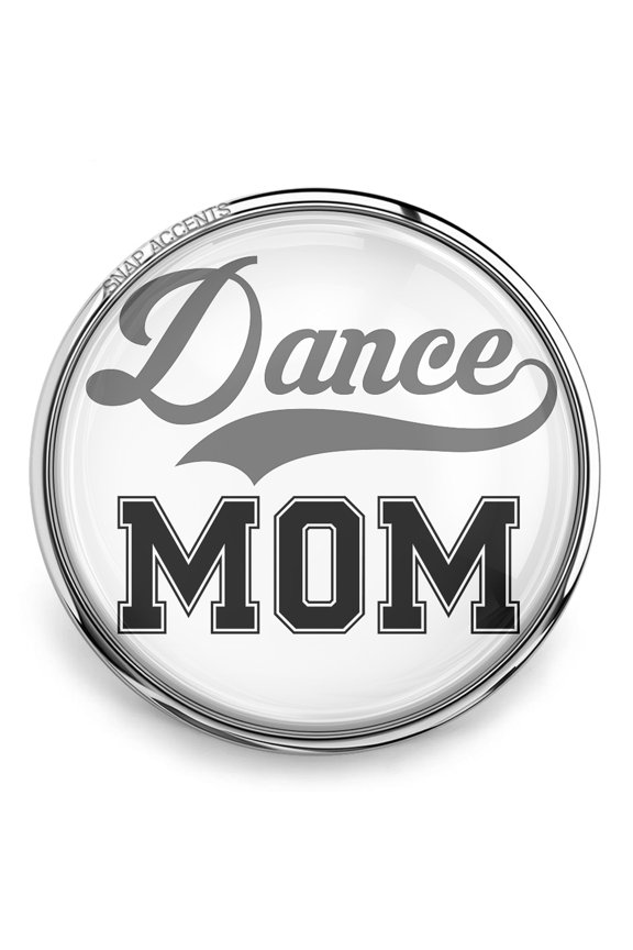 Choose Color | Dance Mom Snap Jewelry Ginger Charm Button, For Interchangeable DIY Customizable Accessories