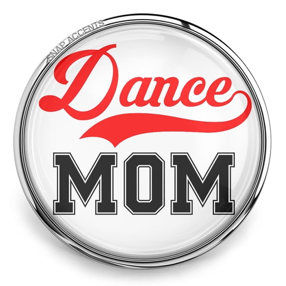 Choose Color | Dance Mom Snap Jewelry Ginger Charm Button, For Interchangeable DIY Customizable Accessories