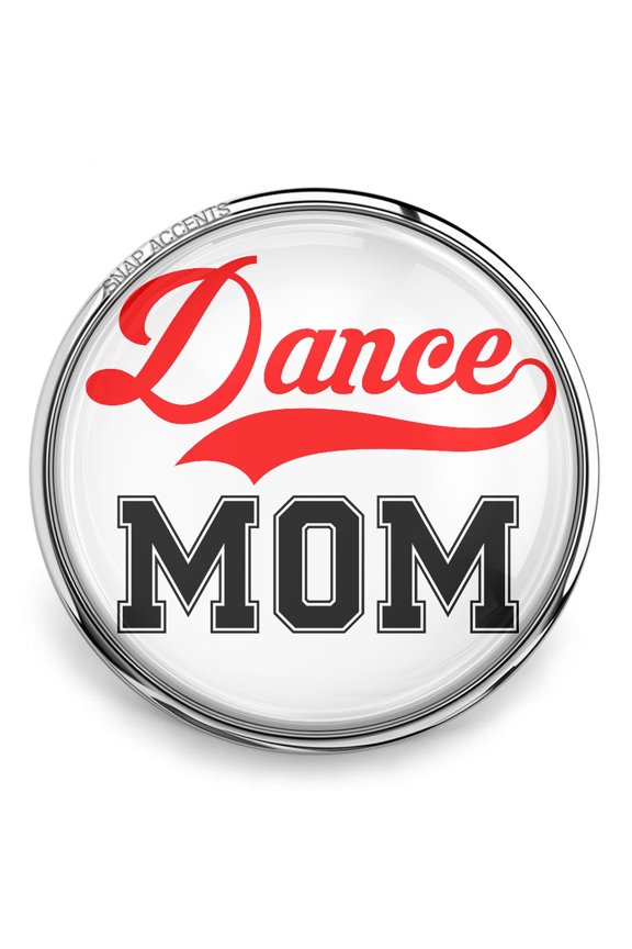 Choose Color | Dance Mom Snap Jewelry Ginger Charm Button, For Interchangeable DIY Customizable Accessories
