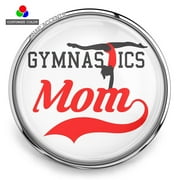 SNAPACCENTS Choose Color | Gymnastics Mom Snap Jewelry Ginger Charm Button Fits Custom Necklaces, Bracelets
