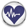 thumbnail image 1 of Choose Color | Heartbeat Nurse Snap Jewelry Ginger Charm Button, For Interchangeable DIY Customizable Accessories, 1 of 10