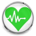thumbnail image 1 of Choose Color | Heartbeat Nurse Snap Jewelry Ginger Charm Button, For Interchangeable DIY Customizable Accessories, 1 of 10