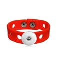 thumbnail image 1 of Choose Color | Silicone Adjustable Bracelet Snap Jewelry, Red, Fits 18MM 20MM Ginger Charm Buttons, 1 of 11