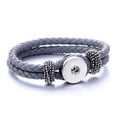 thumbnail image 1 of Choose Color | Leather Braid Bracelet Snap Jewelry Fits 18MM 20MM Ginger Charm Buttons, 1 of 10