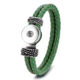 thumbnail image 1 of Choose Color | Leather Braid Bracelet Snap Jewelry Fits 18MM 20MM Ginger Charm Buttons, 1 of 10