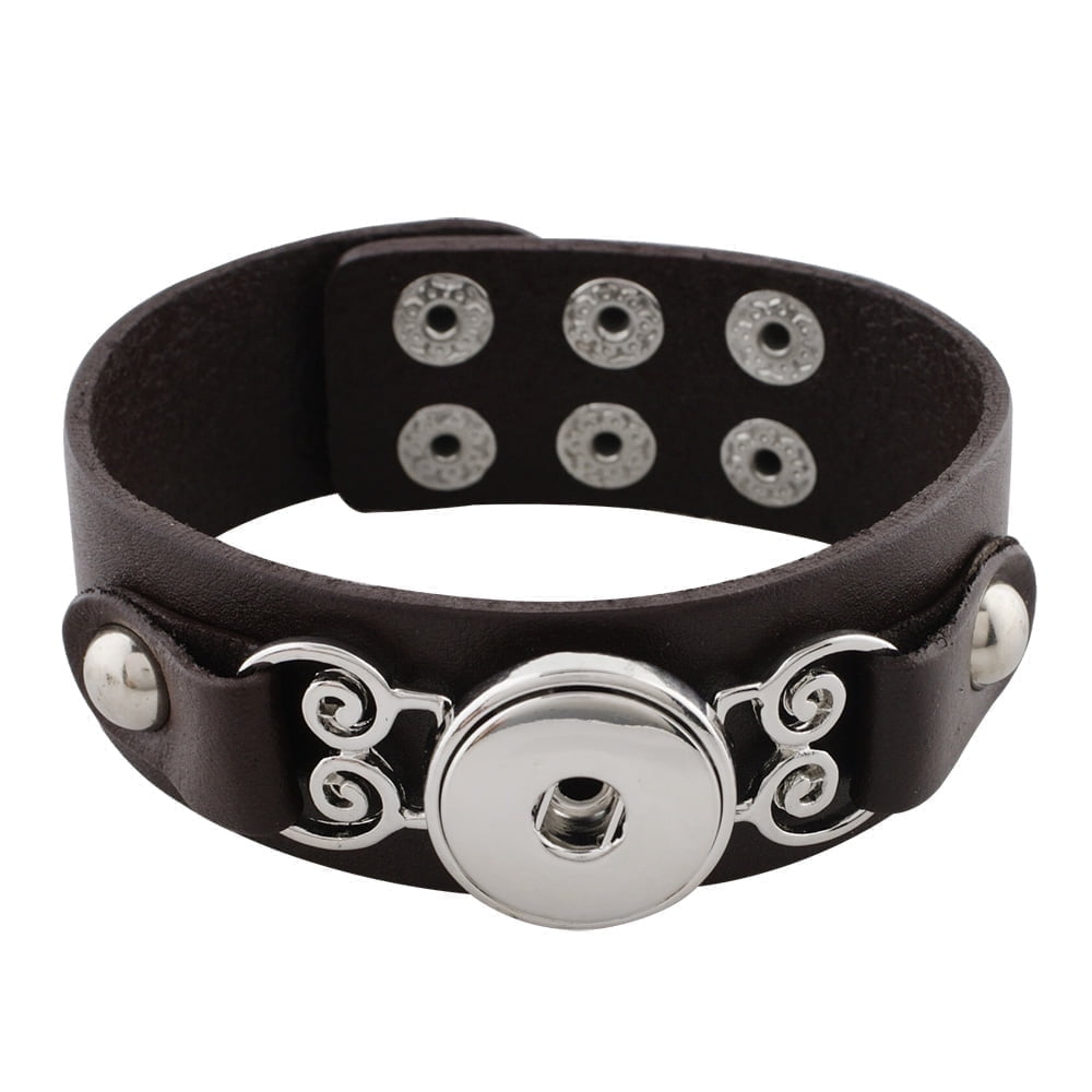 Ginger snap leather bracelet hot sale