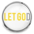thumbnail image 1 of Choose Color | Let Go, Let God Snap Jewelry Ginger Charm Button, For Interchangeable DIY Customizable Accessories, 1 of 10