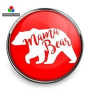 SNAPACCENTS Choose Color | Mama Bear Snap Jewelry Ginger Charm Button Fits Custom Necklaces, Bracelets