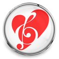 thumbnail image 1 of Choose Color | Music Heart Snap Jewelry Ginger Charm Button, For Interchangeable DIY Customizable Accessories, 1 of 10