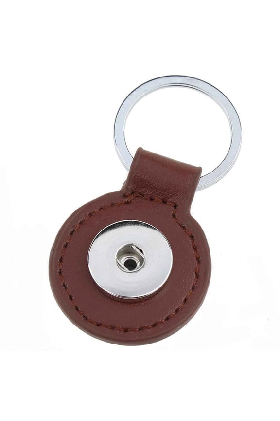 Choose Color | Round Keychain Car Ring Snap Jewelry Fits 18MM 20MM Ginger Charm Buttons