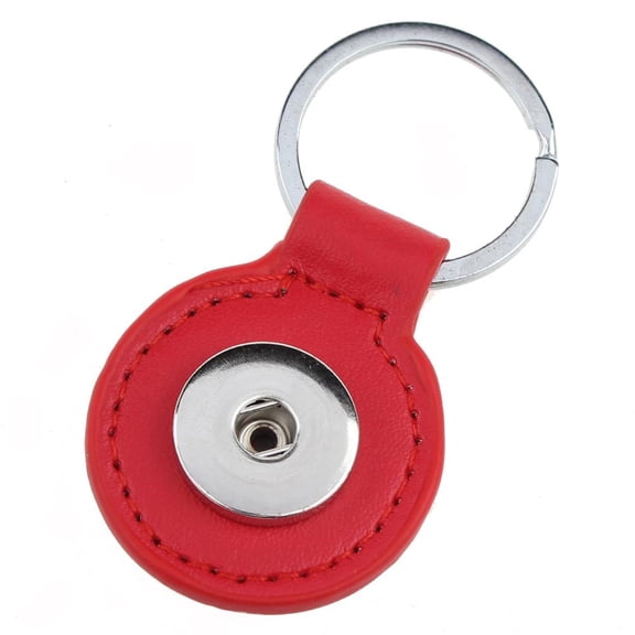 Choose Color | Round Keychain Car Ring Snap Jewelry Fits 18MM 20MM Ginger Charm Buttons