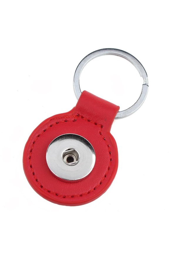 Choose Color | Round Keychain Car Ring Snap Jewelry Fits 18MM 20MM Ginger Charm Buttons