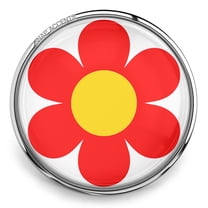 Choose Color | Simple Flower Snap Jewelry Ginger Charm Button, For Interchangeable DIY Customizable Accessories