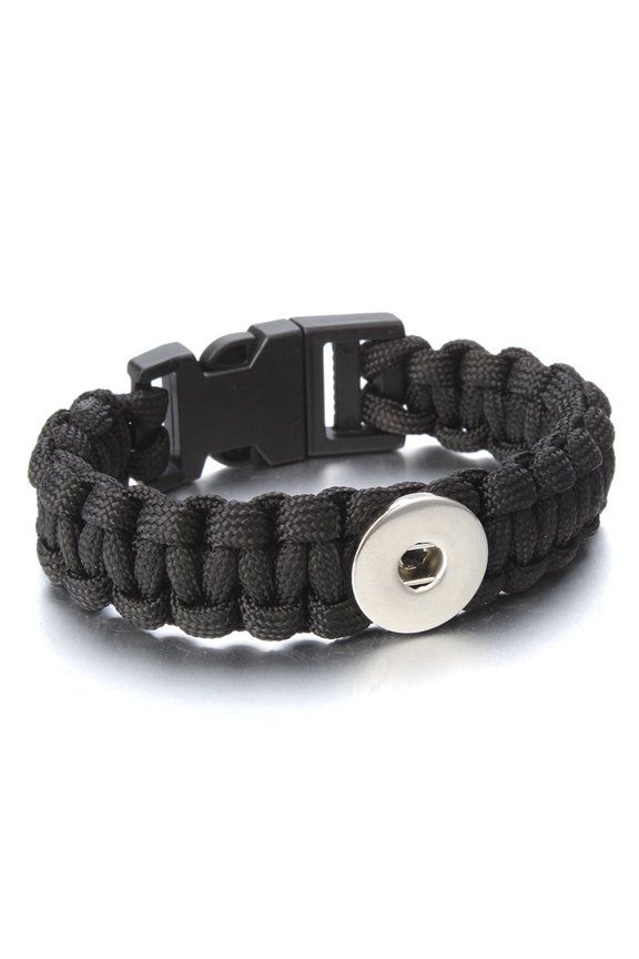 Choose Color, Size | Paracord Bracelet Snap Jewelry Fits 18MM 20MM Ginger Charm Buttons