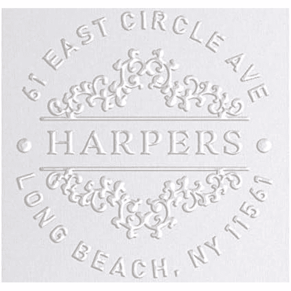 Choose Your Design! Return Address Embosser Personalized Customized Return Address Embosser Seal Stamp Personalized Customized Monogram Wedding Invitations 1 x 5/8" (Design 8)$$Office
