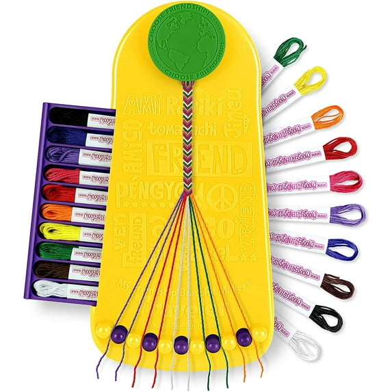 Choose Friendship, My Friendship Bracelet Maker Kit, Kids Jewelry Kit, Bracelet Craft Kit, Travel Edition