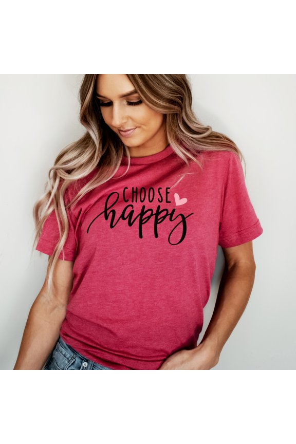 Choose Happy Graphic Tee - Unisex T-Shirt All Size S-5XL