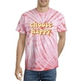 thumbnail image 1 of Choose Happy Groovy Style Tie Dye Cyclone Men -Image by Shutterstock, Male Medium, 1 of 4