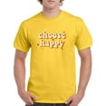 thumbnail image 1 of Choose Happy Retro Slogan. T-Shirt Men -Image by Shutterstock, Male XX-Large, 1 of 4