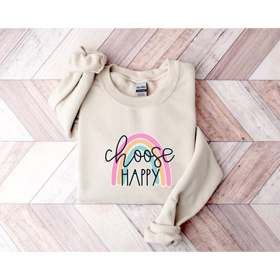 Choose Happy Shirt, Motivational Shirt, Happy Shirt, Inspirational Shirt, Counselor Shirt, Workout Shirt, Choose Happiness Shirt Sweatshirt All Size S-5XL