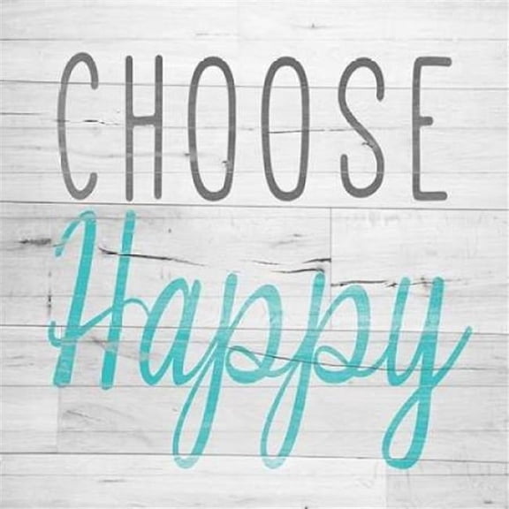 Choose Happy Square Poster Print by Sd Graphics Studio - 12 x 12 - Small