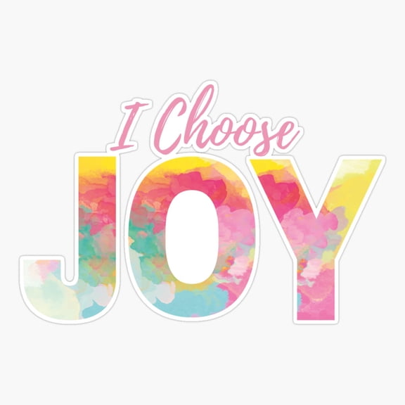 Choose Joy Christian Quote Sticker