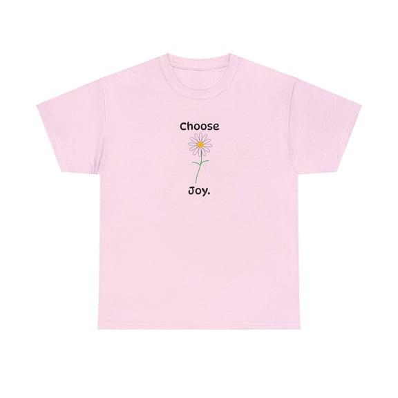 Choose Joy Daisy Unisex Heavy Cotton Tee