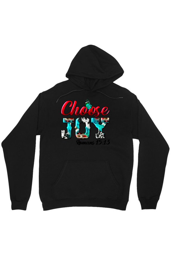 Choose Joy Graphic Inspirational Motivational Simple Minimalist Text Art Happiness - Best Gift M6555 Unisex Hoodie, Up to Size 5XL