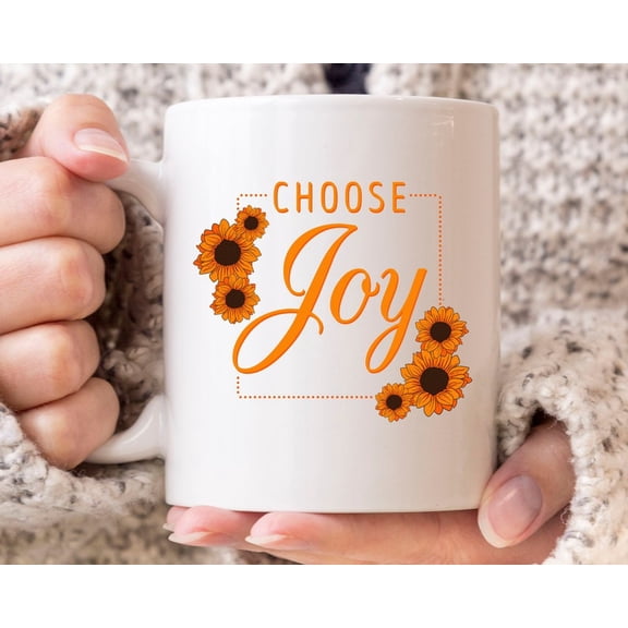 Choose Joy Mug, Cool Inspirational Coffee Mug For M1en And WoM1en, Motivational Cup For Him And Her, Motivation Quote Mug GifT1 Idea
