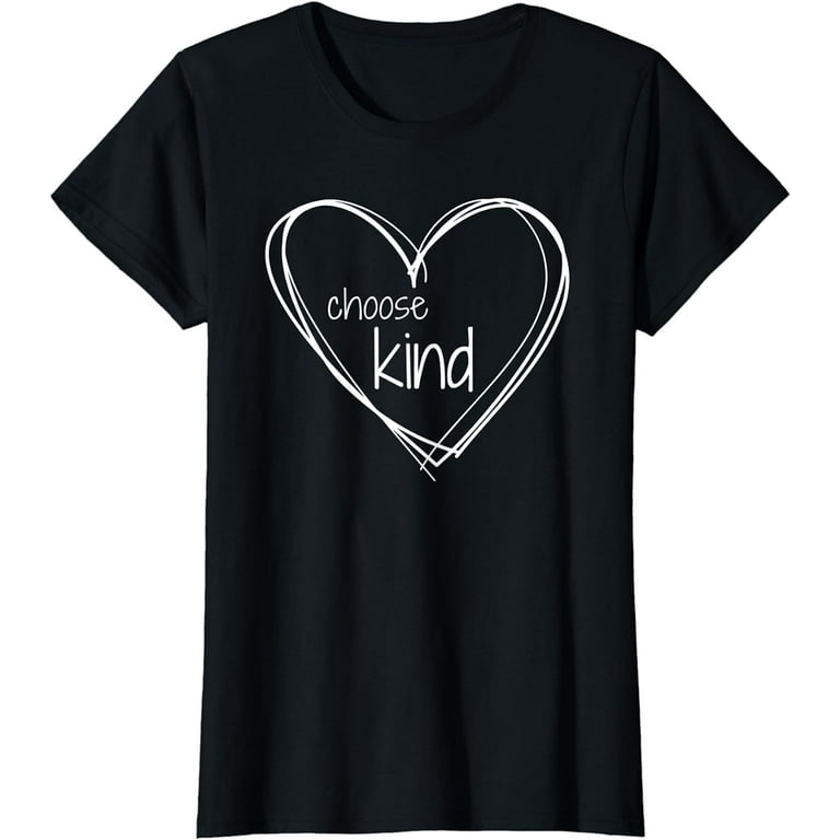 Choose Kind Anti-Bullying T-Shirt (With White Hearts) Choose Kind Anti-Bullying T-Shirt (With White Hearts)