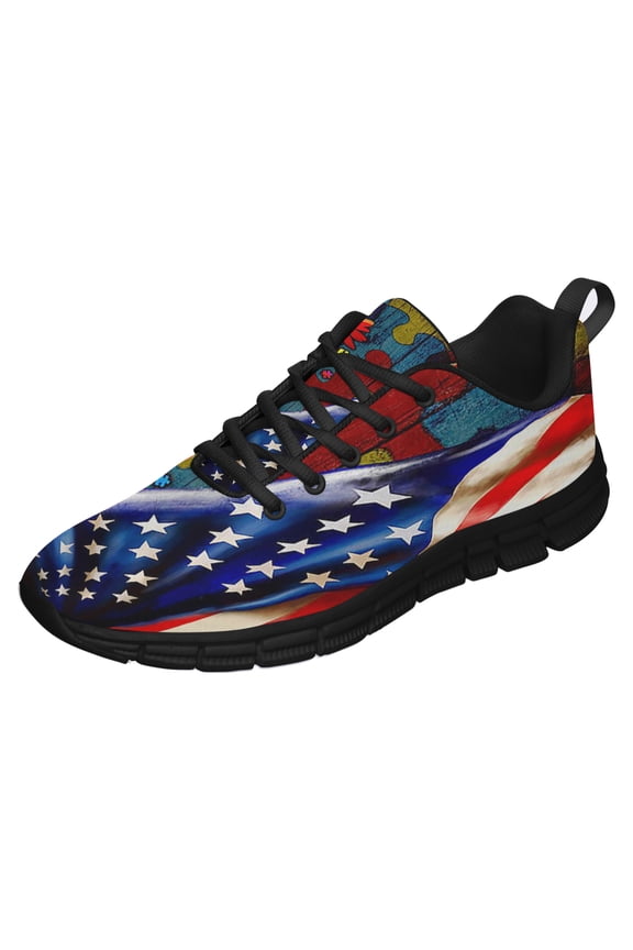 Choose Kind Autism Shoes for Men Women Running Shoes Lightweight Walking Sneakers Mesh Athletic Sport Shoes Black Size 9.5