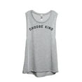 thumbnail image 1 of Choose Kind Women's Fashion Sleeveless Muscle Tank Top Tee Sport Grey 2X-Large, 1 of 4