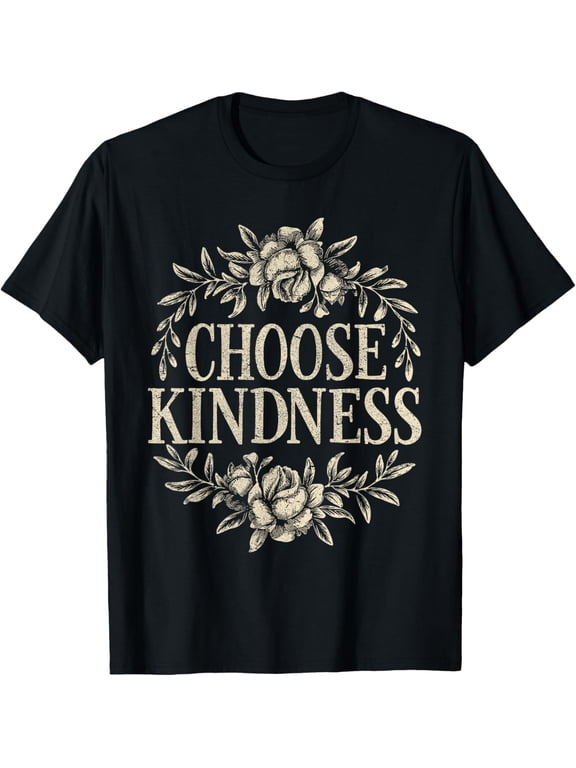 Choose Kindness Floral Unity Day Vintage World Kindness Day T-Shirt