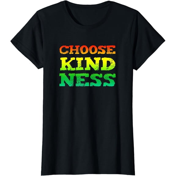 Choose Kindness Promote Being Kind Anti-Bullying Colorful T-Shirt