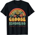 thumbnail image 1 of Choose Kindness Retro Braille Language Letters Braille T-ShirtMen's and women's gift, black and white T-shirt, size: Extra large S-4XL, 1 of 4