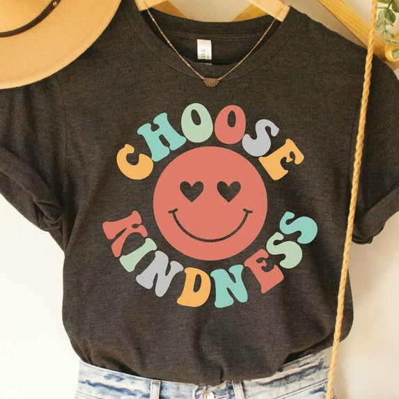 Choose Kindness Shirt Positive Vibes Tee School Counselor Spiritual Women Shirt Unisex S-5XL Hot Trending Shirt, Vintage Birthday Gift