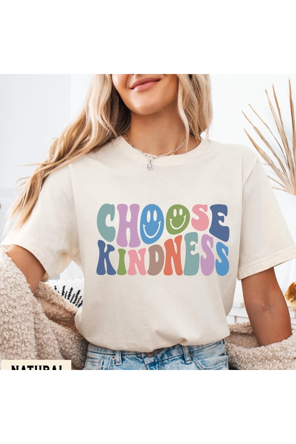 Choose Kindness Shirt Retro Be Kind Tee Positive Vibes Teacher T Shirt Inspirational Gifts