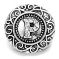 thumbnail image 1 of Choose Letter | Rhinestone Letter Initial Snap Jewelry Ginger Charm Button, For Interchangeable DIY Customizable Accessories, 1 of 10